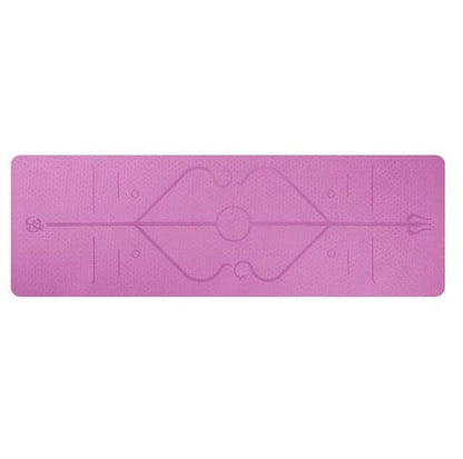 Non-Slip TPE Yoga Mat – Eco-Friendly, Waterproof & Alignment Guide