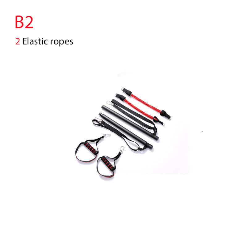 Adjustable Workout Trainer Bar – Full-Body Resistance Band System