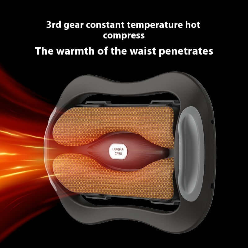 Rechargeable Waist Massager with Heat – Back Pain Relief Belt