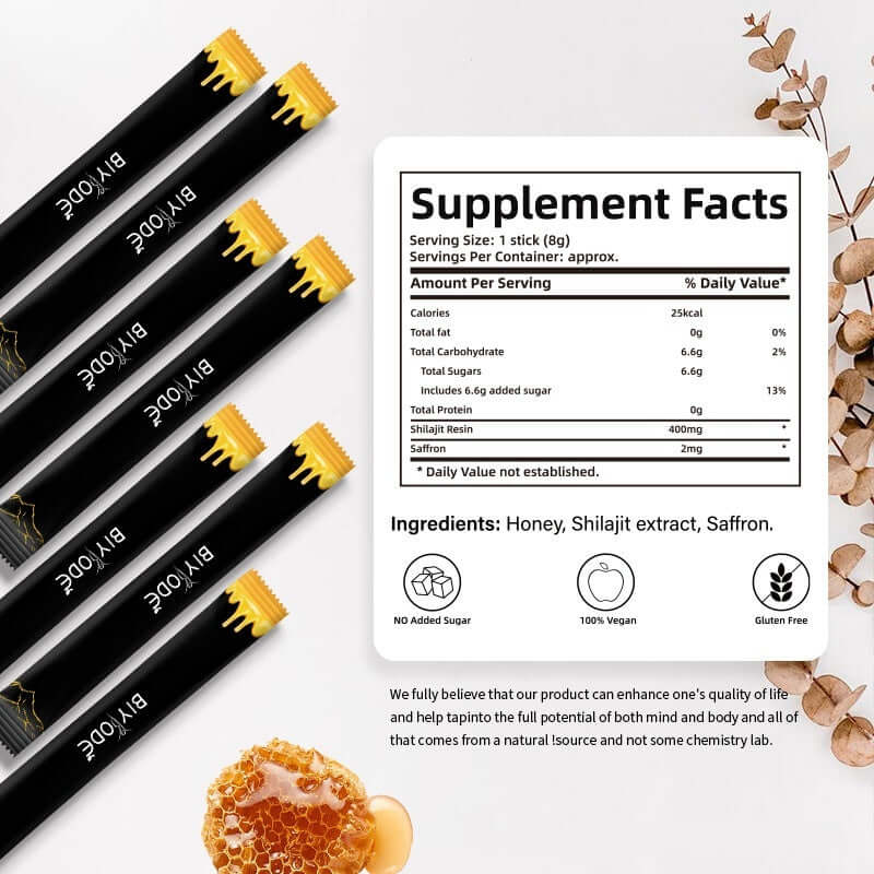 Xilaizhi Shilajit Honey Sticks – Natural Energy & Vitality On-the-Go