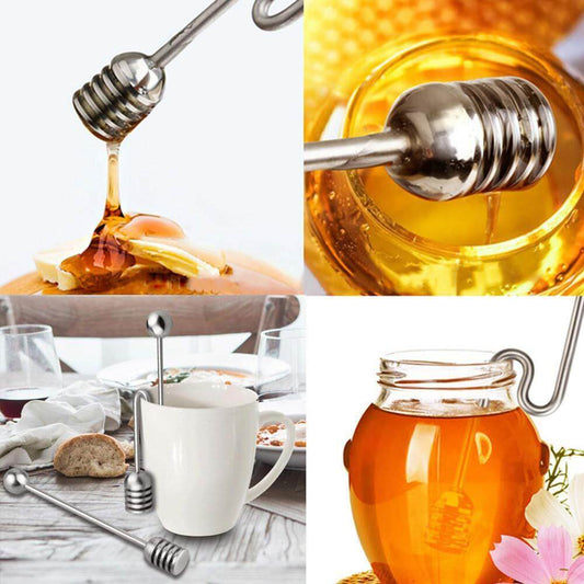 Round Beads Honey Spoon – Elegant & Functional Stirring Stick