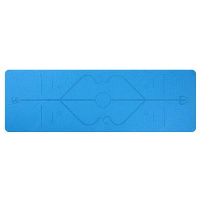 Non-Slip TPE Yoga Mat – Eco-Friendly, Waterproof & Alignment Guide