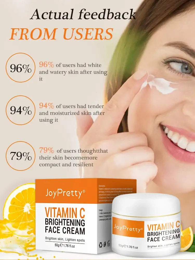 JoyPretty Vitamin C Whitening Skincare Set – 5PCS Korean Kit
