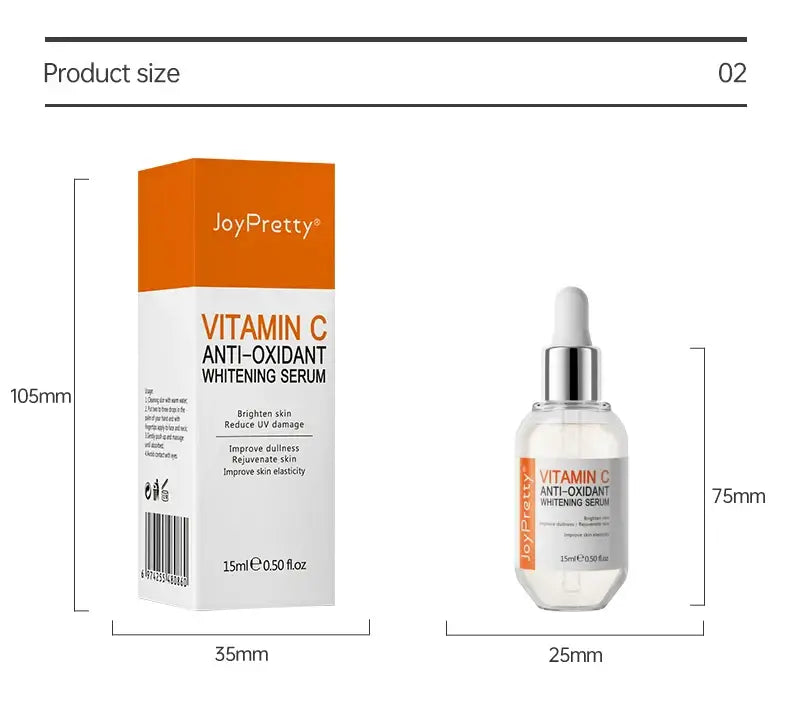 JoyPretty Vitamin C Whitening Skincare Set – 5PCS Korean Kit