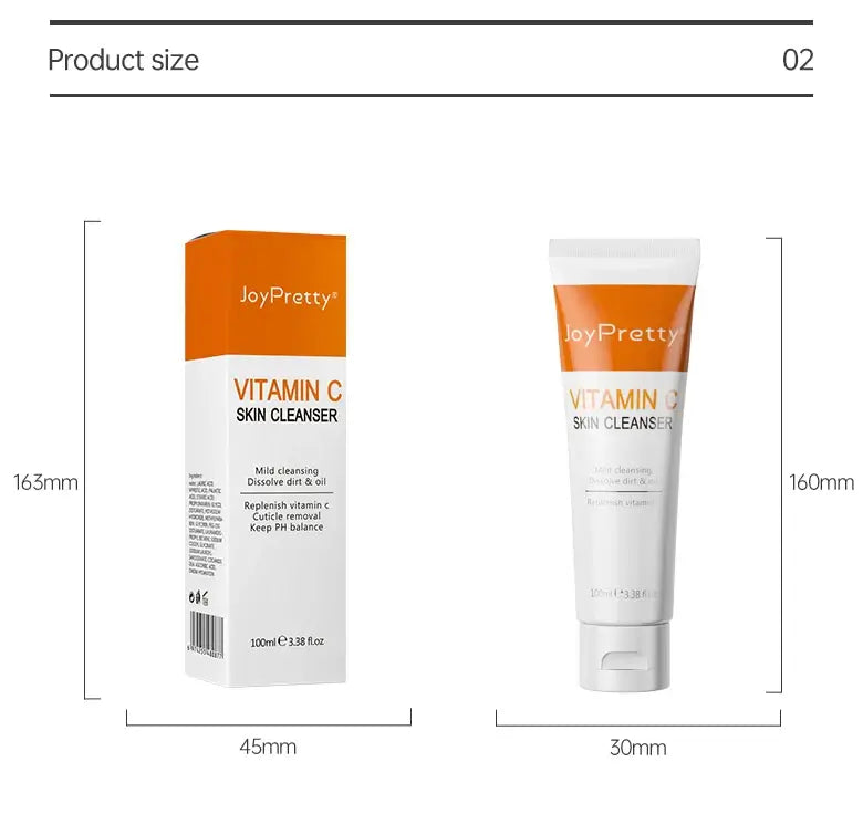 JoyPretty Vitamin C Whitening Face Set – 5PCS Skincare Kit