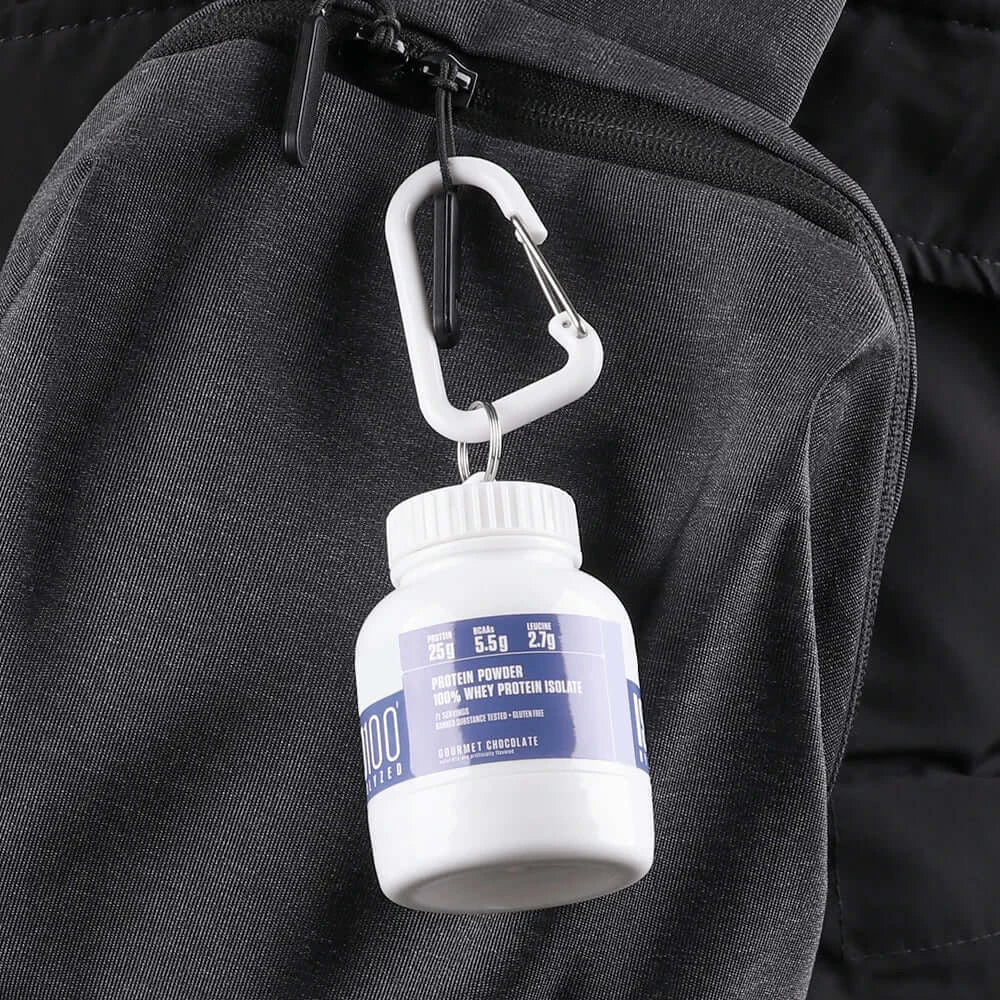 Mini Portable Protein Bottle with Keychain – Health Funnel & Holder