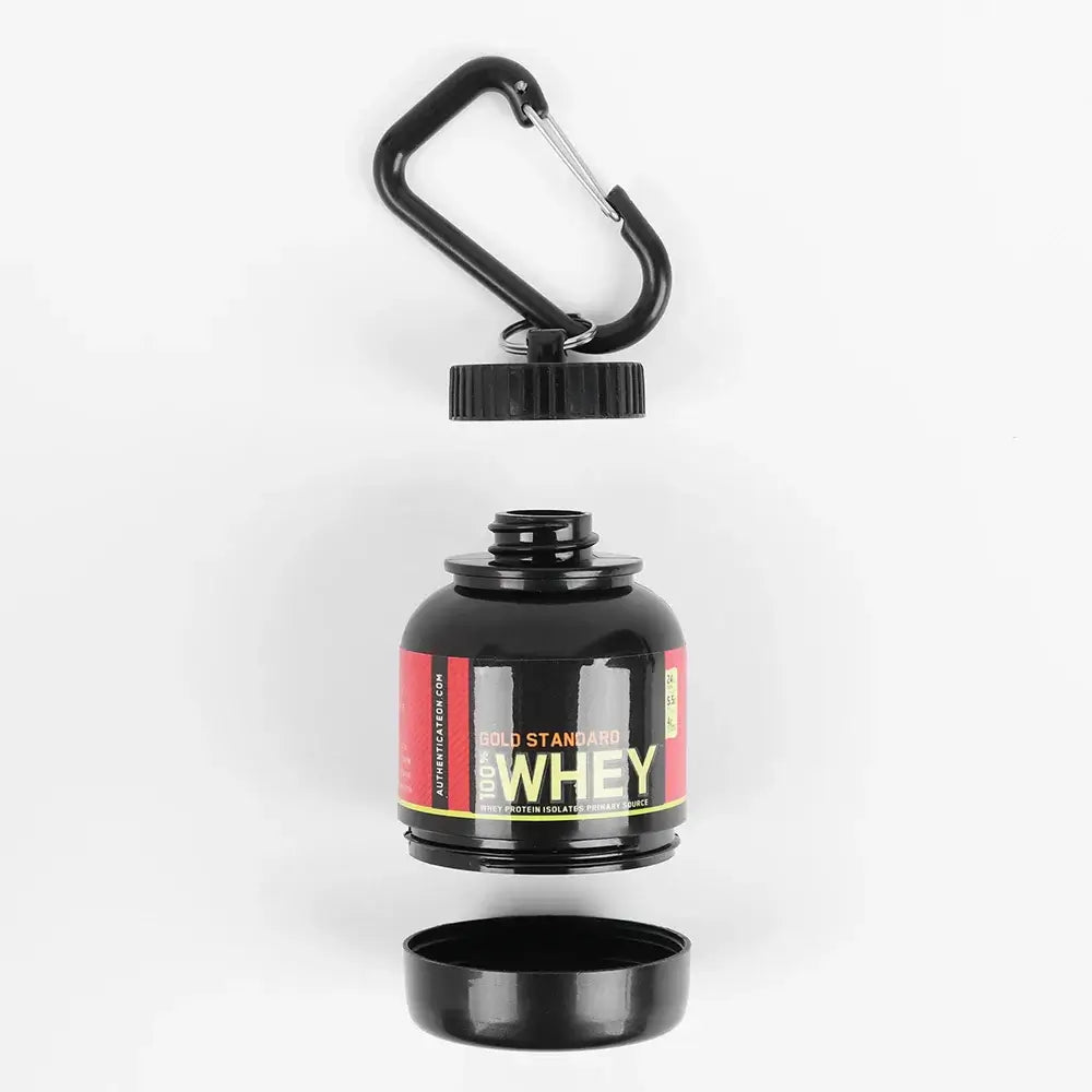 Mini Portable Protein Bottle with Keychain – Health Funnel & Holder