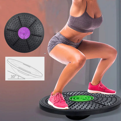 360° Yoga Balance Board – Waist Twisting Fitness Trainer, Core Strength & Flexibility Board for Home & Office