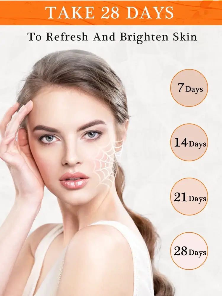 JoyPretty Vitamin C Whitening Skincare Set – 5PCS Korean Kit