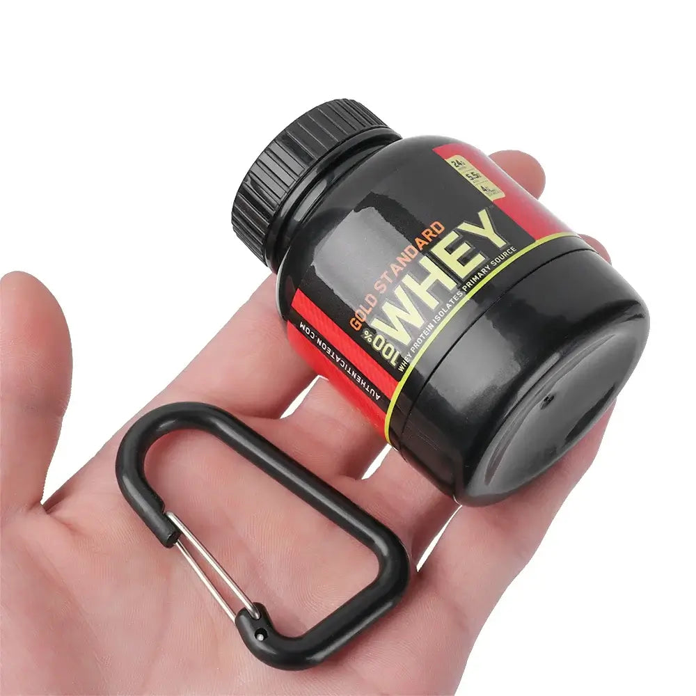 Mini Portable Protein Bottle with Keychain – Health Funnel & Holder