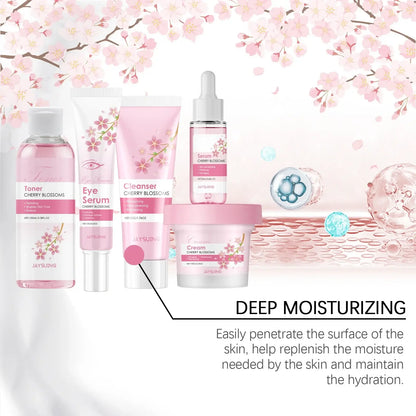 Sakura Skincare Set – Brightening & Anti-Wrinkle Face Kit