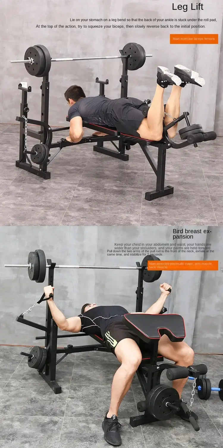 Foldable Weightlifting Bench – Multifunctional for Home