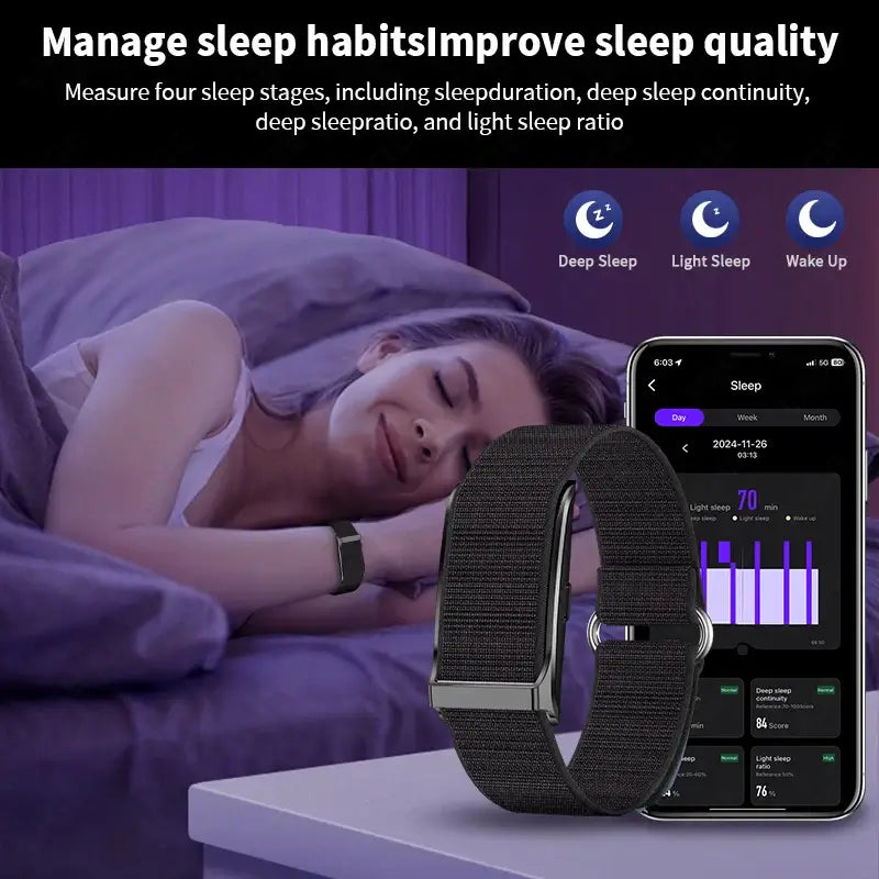 LIGE Smart Wristband – All-Day Health & Fitness Tracker