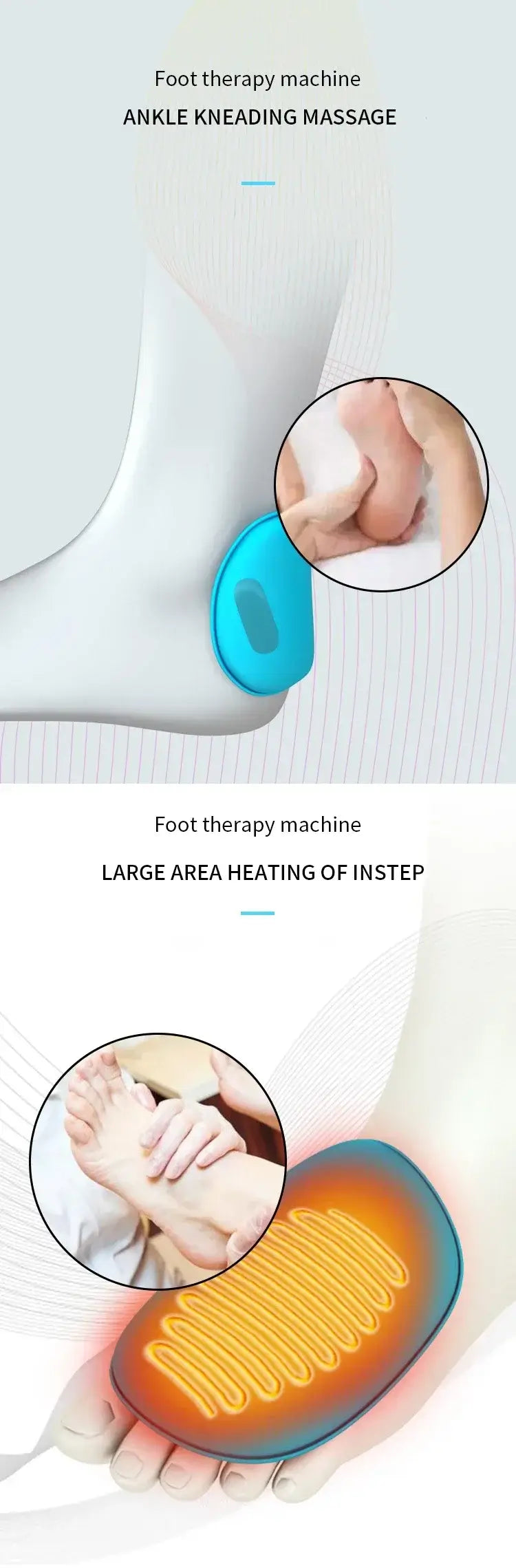 6D Electric Shiatsu Foot Massager – Heat, Air & Vibration Relief