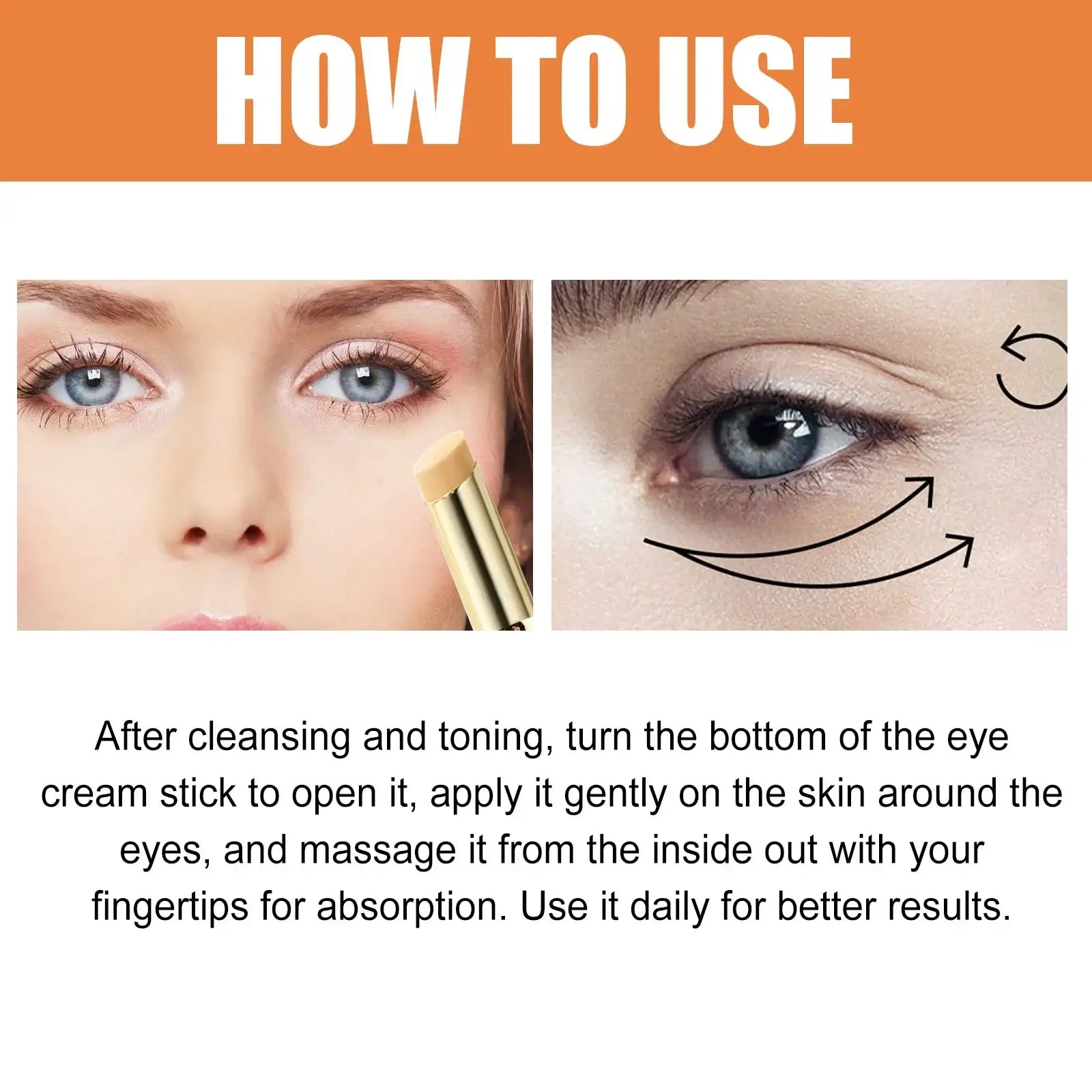 Vitamin C Eye Cream Balm Stick – Brighten & Reduce Puffiness