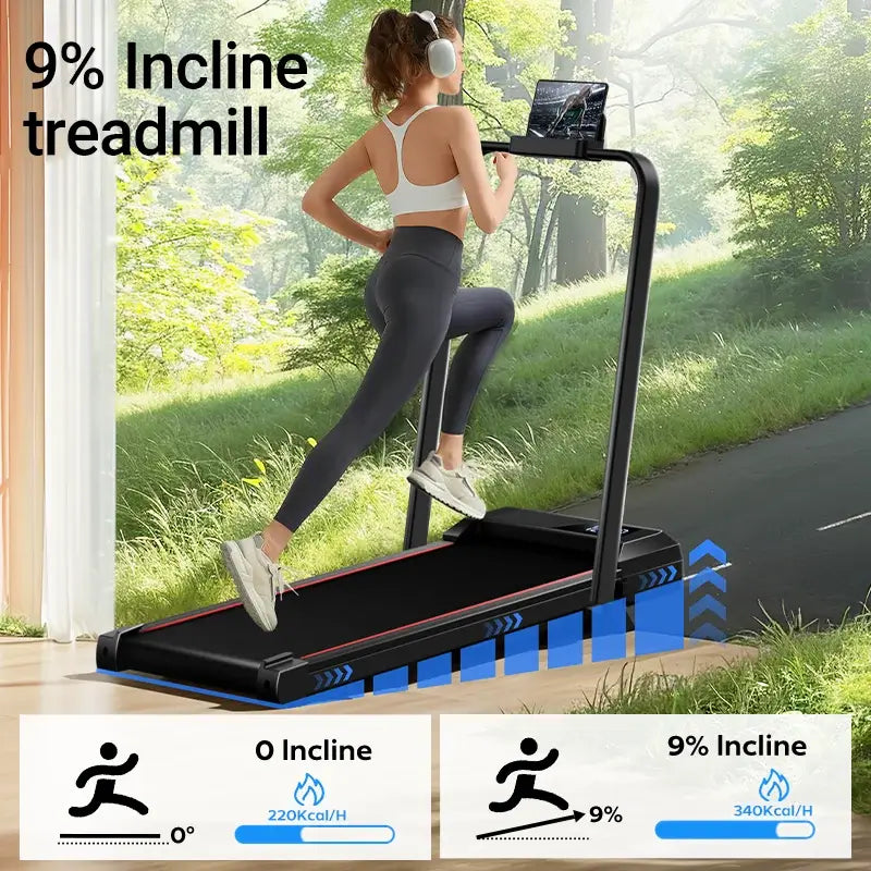 Walking Pad Treadmill – Lightweight Under-Desk with LED Display