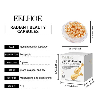 Vitamin E Brightening Capsules – Face & Body Serum (30–90pcs)