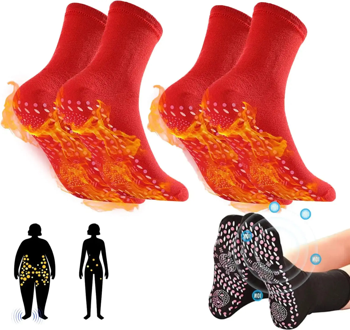 Tourmaline Slimming Health Socks – Comfort & Wellness