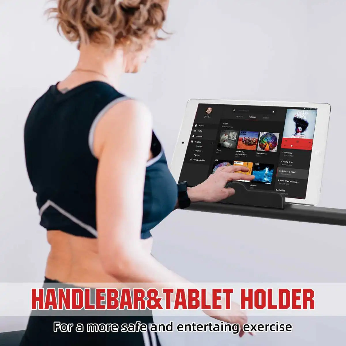Electric Treadmill – Foldable with Bluetooth & Built-In Speakers