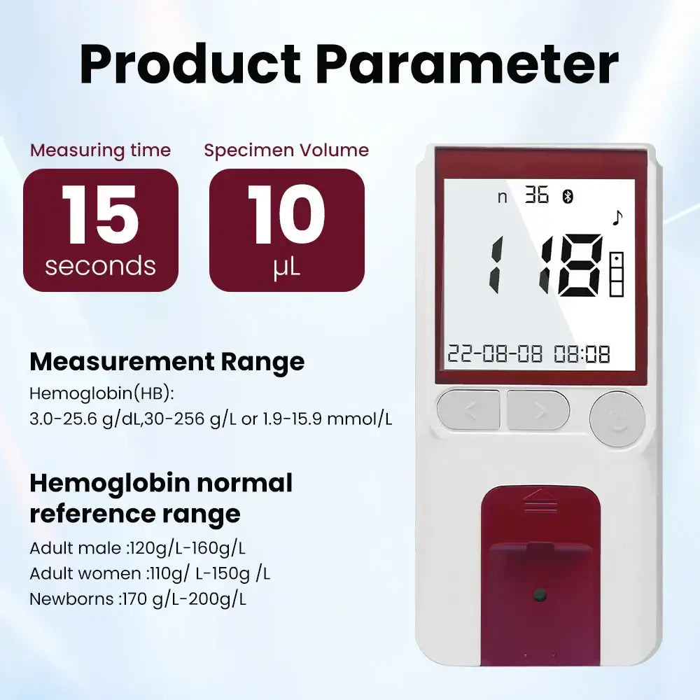 Rapid Hemoglobin Test Meter Kit – Accurate Blood Analysis