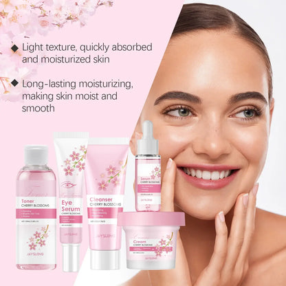 Sakura Skincare Set – Brightening & Anti-Wrinkle Face Kit