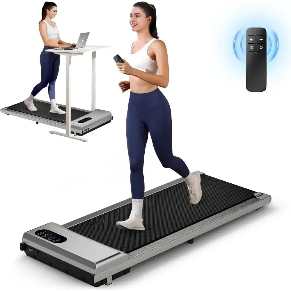 Walking Pad Treadmill 330lb Capacity – Portable Under Desk LED