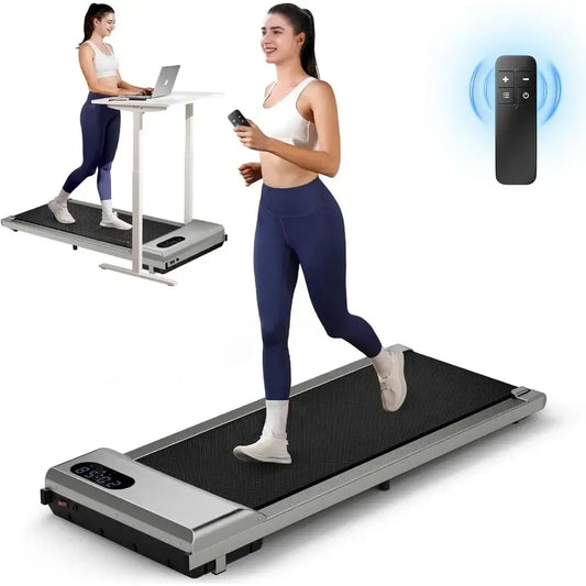 Walking Pad Treadmill 330lb Capacity – Portable Under Desk LED