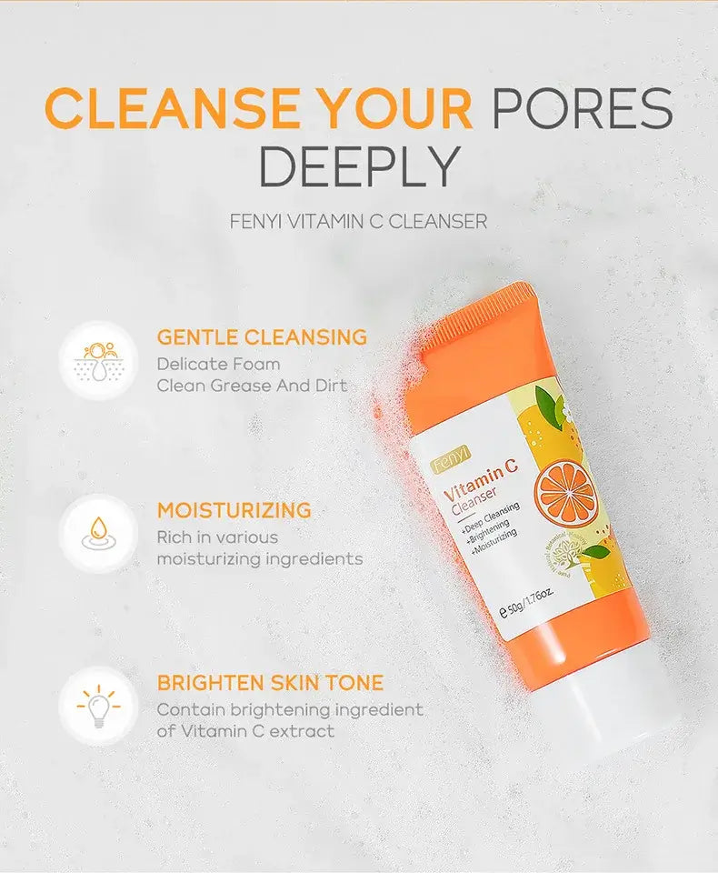 Vitamin C Facial Cleanser – Deep Clean & Moisturize