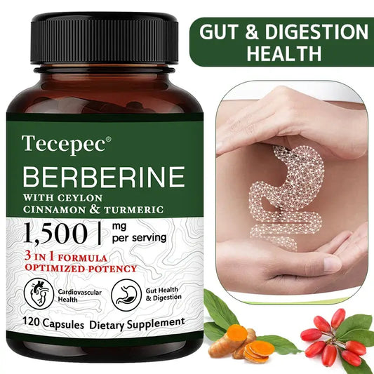 Berberine, Cinnamon & Turmeric Capsules – Immune & Heart Support