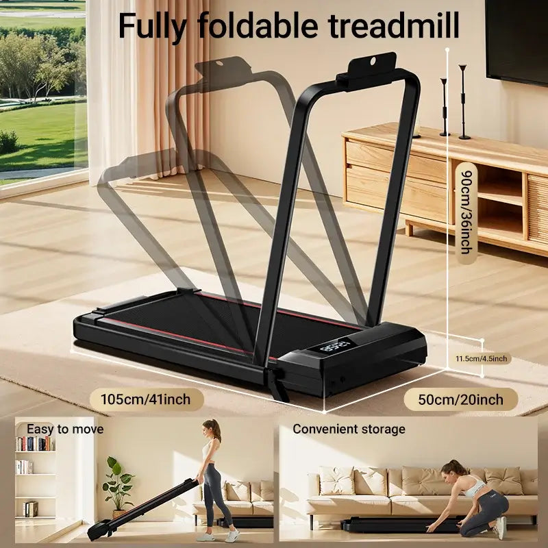 Walking Pad Treadmill – Lightweight Under-Desk with LED Display