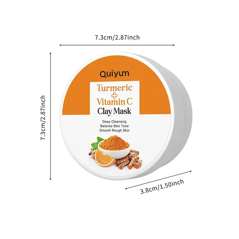 Turmeric & Vitamin C Mud Mask – Clarifies & Fights Acne