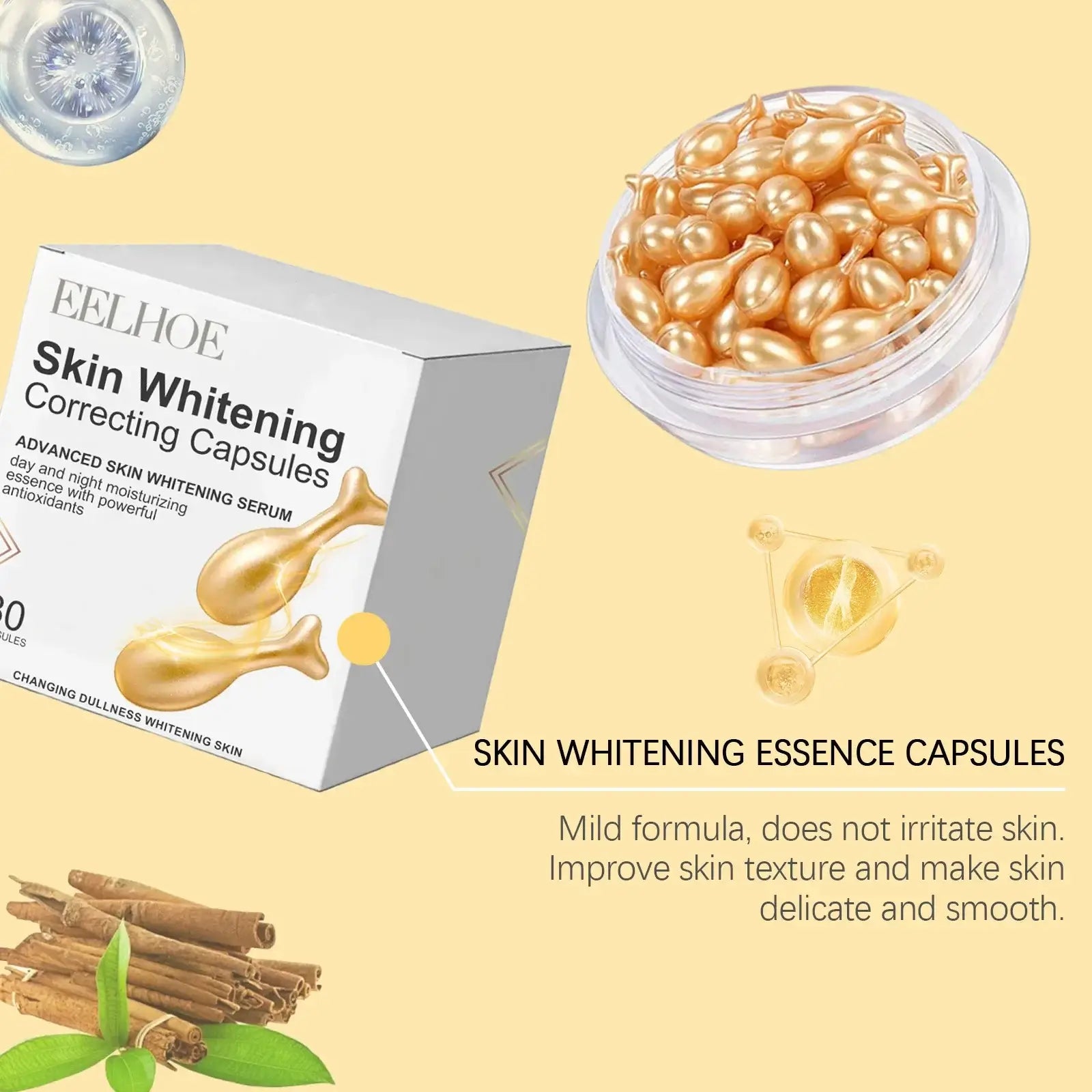 Vitamin E Brightening Capsules – Face & Body Serum (30–90pcs)