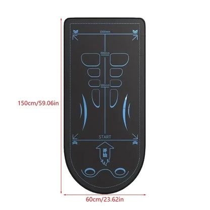 Yoga & Ab Roller Mat – Non-Slip, Shock-Absorbing Workout Pad