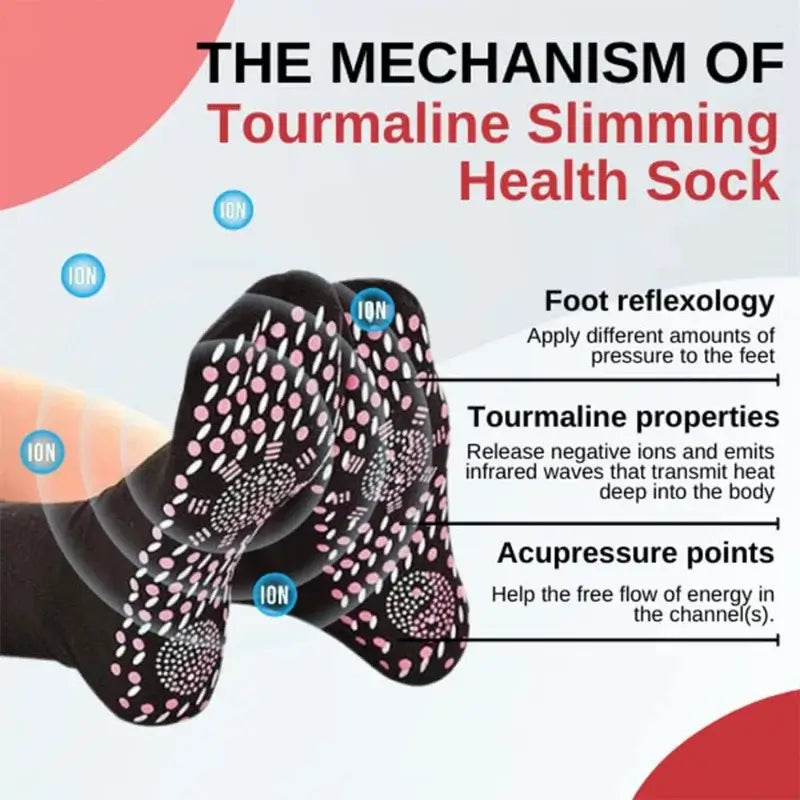 Tourmaline Slimming Health Socks – Comfort & Wellness