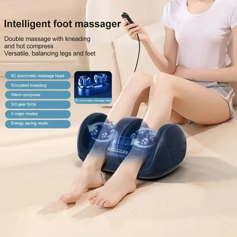 Extra Large Electric Foot & Leg Massager – Heat & Deep Kneading
