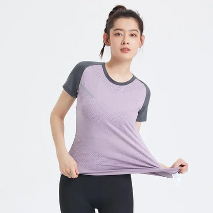 Women's Quick-Dry Yoga Shirt – Lightweight Sport Tee