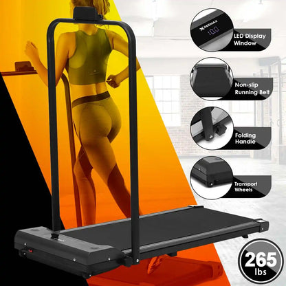 Electric Treadmill – Foldable with Bluetooth & Built-In Speakers