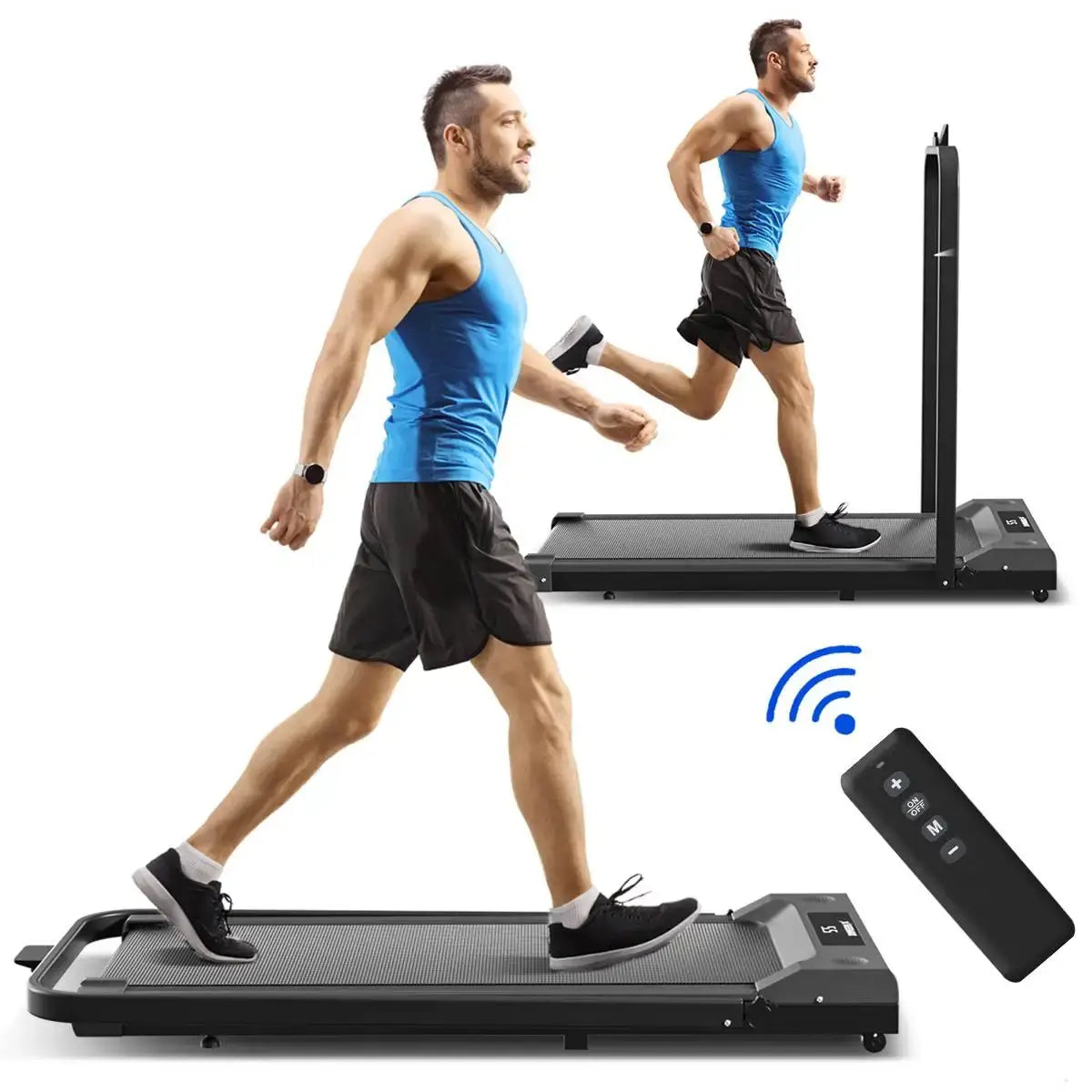 Electric Treadmill – Foldable with Bluetooth & Built-In Speakers