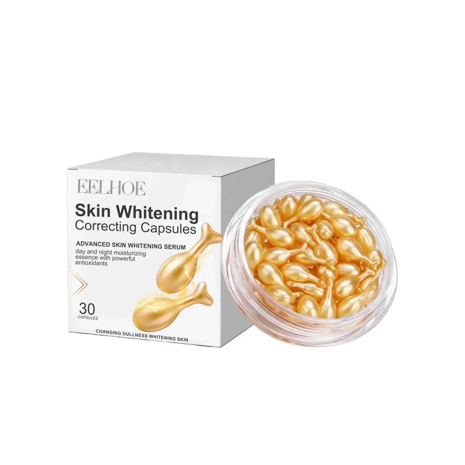 Vitamin E Brightening Capsules – Face & Body Serum (30–90pcs)