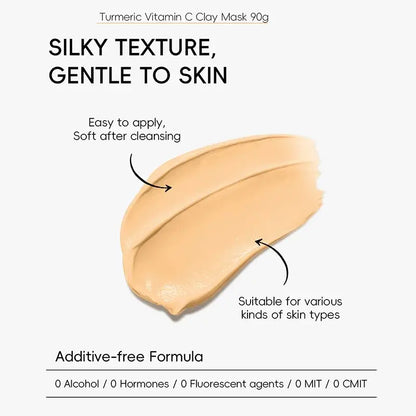 Turmeric & Vitamin C Mud Mask – Clarifies & Fights Acne