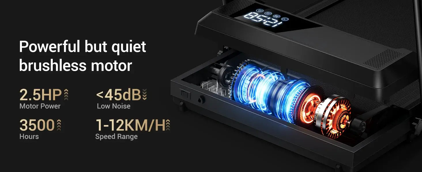 Walking Pad Treadmill – Lightweight Under-Desk with LED Display