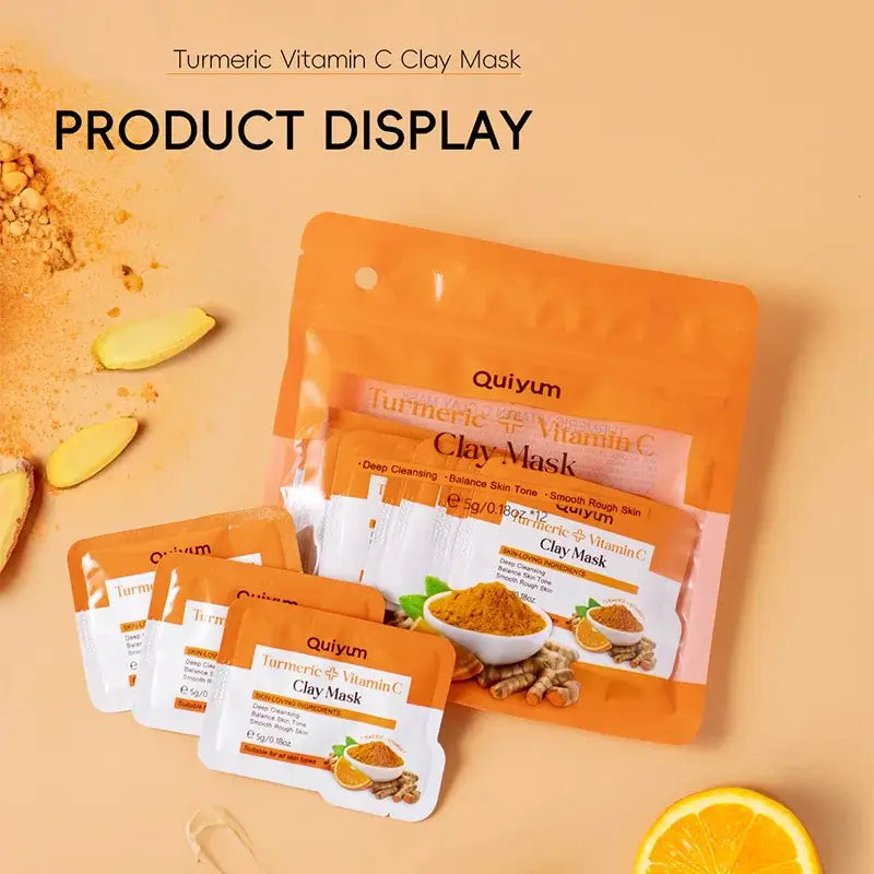 Turmeric & Vitamin C Mud Mask – Clarifies & Fights Acne