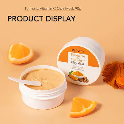 Turmeric & Vitamin C Mud Mask – Clarifies & Fights Acne