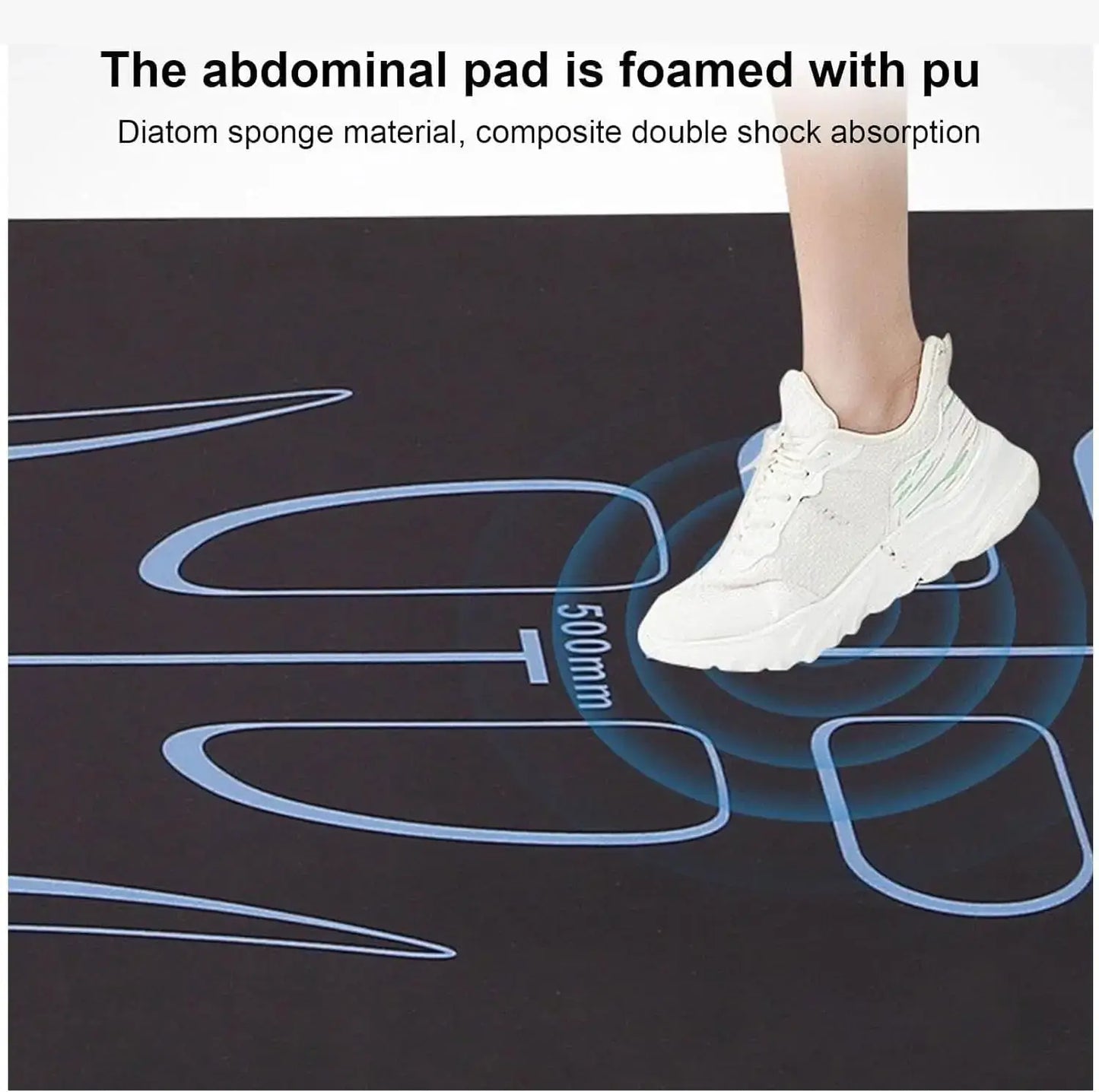Yoga & Ab Roller Mat – Non-Slip, Shock-Absorbing Workout Pad