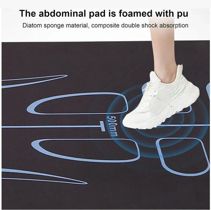 Yoga & Ab Roller Mat – Non-Slip, Shock-Absorbing Workout Pad