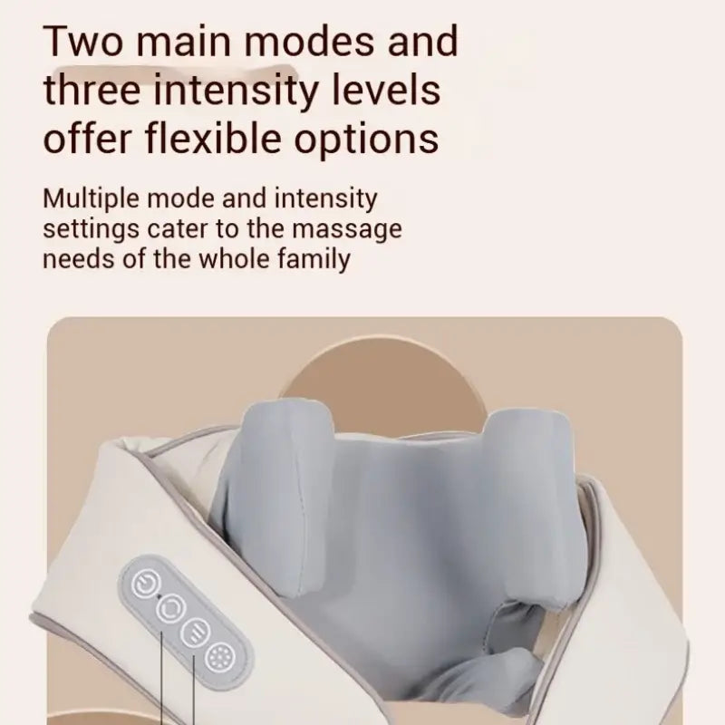 Electric Neck & Shoulder Massager – Shiatsu Kneading & Heat