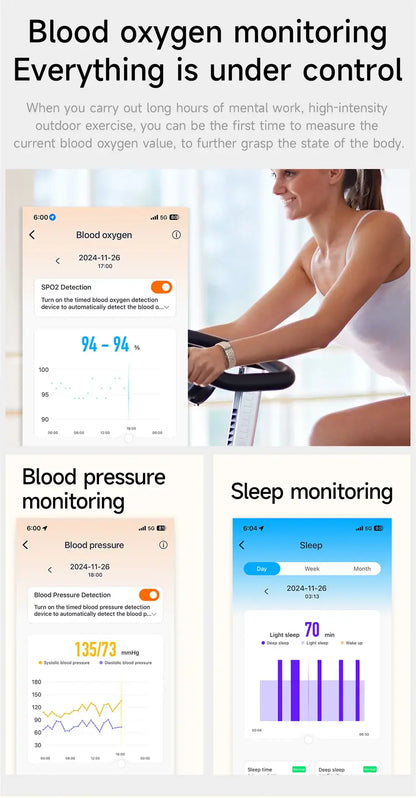 LIGE Smart Wristband – All-Day Health & Fitness Tracker