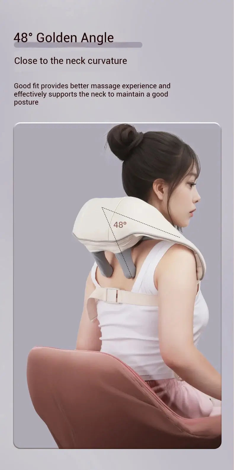 Electric Neck & Shoulder Massager – Shiatsu Kneading & Heat