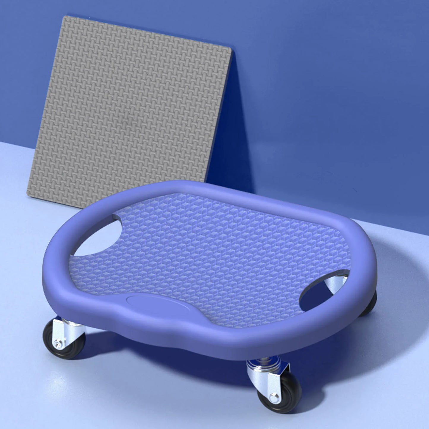 Fitness Abdominal Exercise Plate with Four Wheels 360 Degree Rotation, Full Body Workout Fitness