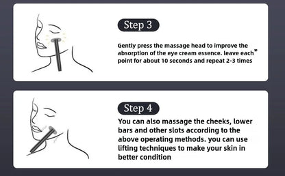 Eye Beauty Device With Long-Lasting Battery – 6-in-1 Multifunctional Eye Massager &amp; Brightening Tool